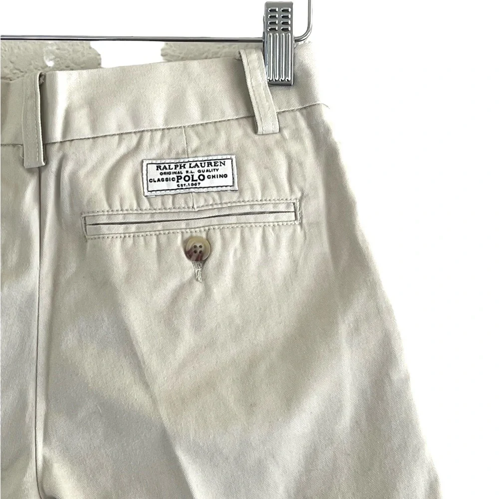Polo Ralph Lauren | Flat front khaki uniform preppy shorts size 12